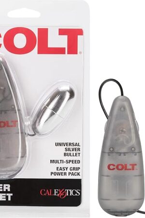 CalExotics COLT Power Bullet Vibrator, Multi-Speed Vibrating Massager Adult Sex Toy for Men and Women SE-6890-10-2