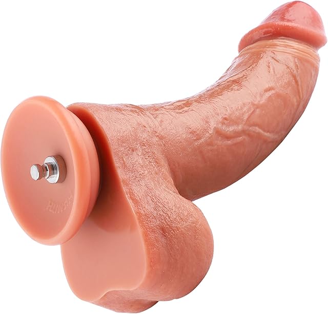 Hismith 91" Dual-Density Silicone Dong, Curved Dildo with Veins - Removable KlicLok System - Amazing Series