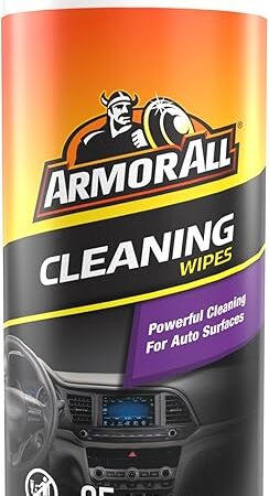 Armor All Car Interior Cleaner Wipes, Car Interior Cleaning Wipes for Dirt and Dust in Cars, Trucks and Motorcycles, 25 Count