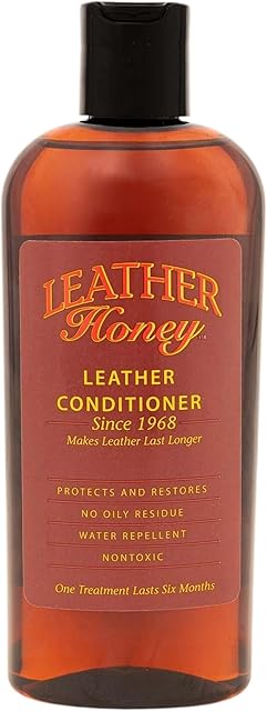 Leather Honey Leather Conditioner, Since 1968 for All Leather Items Including Auto, Furniture, Shoes, Purses and Tack Non-Toxic and Made in The USA / 8 Fl Oz (Pack of 1)