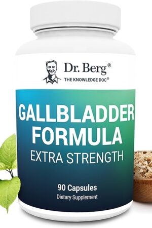 Dr Berg Gallbladder Formula Extra Strength - with Ox Bile Powder and Conjugated Bile Acid - Digestive Enzymes Proprietary Blend - Full 45-Day Supply - 90 Vegetable Capsules