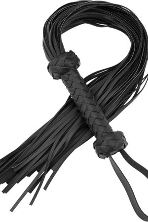 Floggers Adult Play BDSM Whip Black BDSM Flogger Sex Whip for Spanking Paddle Fetish Sex Toy 30 inch