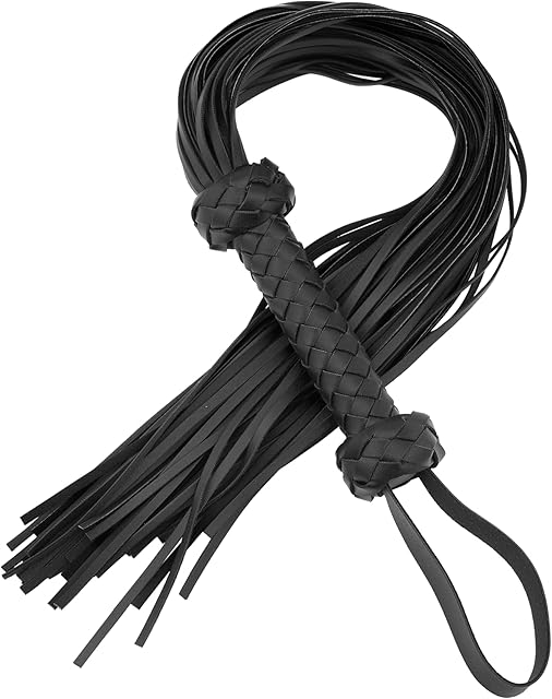 Floggers Adult Play BDSM Whip Black BDSM Flogger Sex Whip for Spanking Paddle Fetish Sex Toy 30 inch