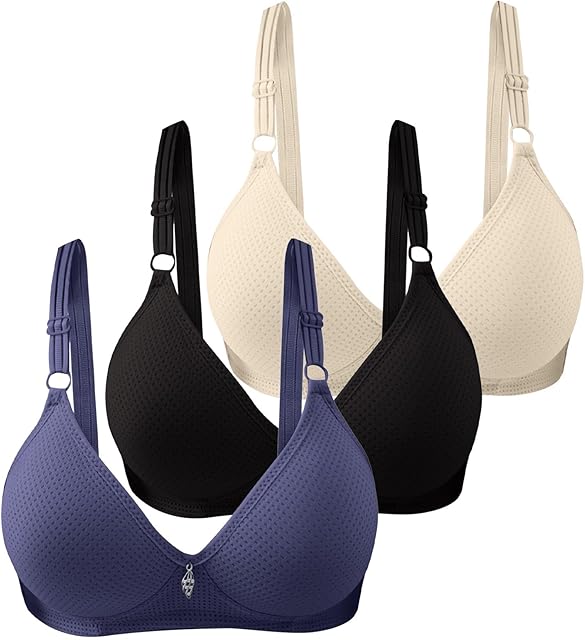 Women's Front Side Buckle Lace Edge Without Steel Ring Movement Seamless Gathering Adjustment Yoga Sleep Large Bra