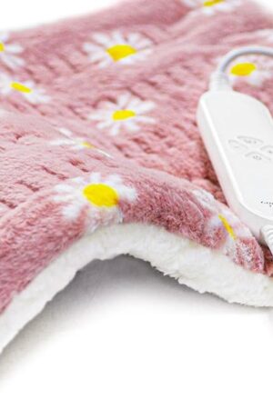 GOQOTOMO Flower Heating Pad for Back Pain Relief- 12" x 24"12 Heat Levels, 8 Timers Stay on, Machine Washable -F1224