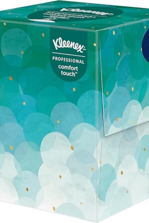 Kleenex Professional Facial Tissue, Bulk (21270), 2-Ply, White, Upright Cube Square Boxed Format, Designed for Business (90 Tissues/Box, 36 Boxes, 3,240 Sheets/Case)
