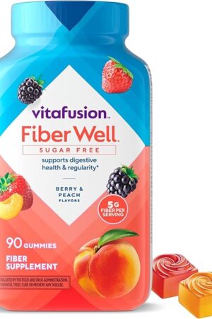 Vitafusion Fiber Well Gummy Vitamins, 90 Count (Packaging May Vary)