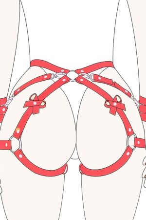 BDSM Bondage Restraints Sex Toys - Adjustable Leather Restraint Sets with Ankle Handcuffs Thigh Cuffs Blindfold Cross & Waist Strap Adult Straps Games for Men Women and Couples Foreplay Pleasure