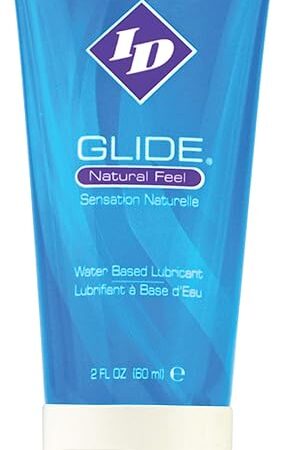 ID Glide Personal Lubricant, Natural Feel Water Based Lube, 2 Fl Oz Tube