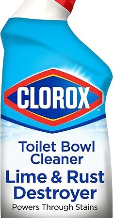 Clorox Toilet Bowl Cleaner Lime & Rust Destroyer 24 Ounces (Package May Vary)