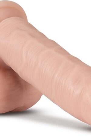 Eden Adult Sex Toys - Realistic Uncut Dildo - 7 Inch - Lifelike Small Penis with Balls and Veins - Beginner Suction Cup Dildo for Prostate G-spot Vaginal & Anal Play - Women Men & Couples - Vanilla