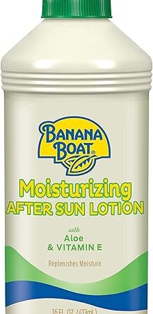 Banana Boat Moisturizing After Sun Lotion with Aloe and Vitamin E, 16oz | After Sun Care, Banana Boat After Sun Lotion, Sunburn Relief, 16oz