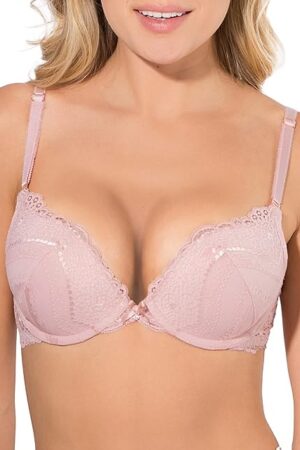 Women's Perfect Push-Up Bra, Blushing Rose (Lace), 40D