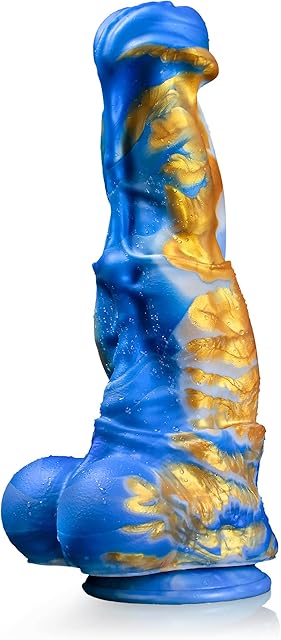 Horse Dildo - Lifelike Silicone Thrusting Dildo with Strong Suction Cup, Realistic Thick Horse Penis for G-Spot, Fantasy Sex Toy for Women and Men Gay Anal Play Sex Pleasure (D219-S)