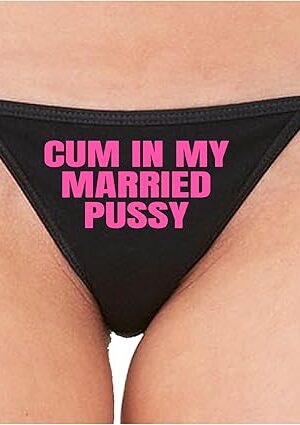 Cum In My Married Pussy Hotwife Vixen Shared Bareback Black String Thong Adult Flirty Fun