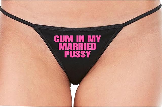 Cum In My Married Pussy Hotwife Vixen Shared Bareback Black String Thong Adult Flirty Fun