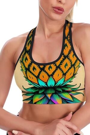 Women's Comfortable Sports Bras Racerback Athletic Shirts Workout Bras