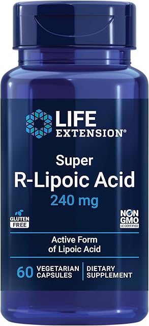 Life Extension Super R-Lipoic Acid, 240mg, 60 Count