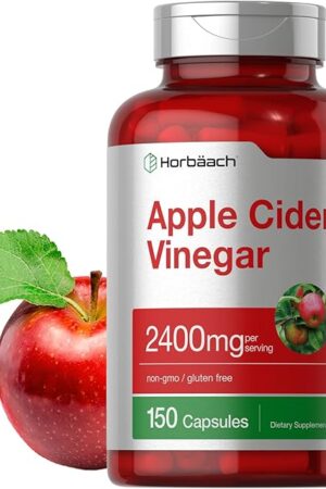 Horb?ach Apple Cider Vinegar Capsules | 2400mg | 150 Count | Non-GMO, Gluten Free Supplement