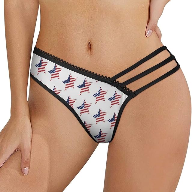Anchors on Blue Women's Sexy Breathable Mesh Panties,, XX-Large