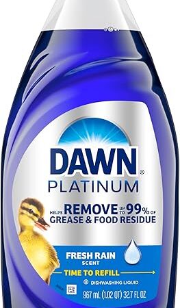 Dawn Platinum Dishwashing Liquid, Fresh Rain Scent, 327 fl oz