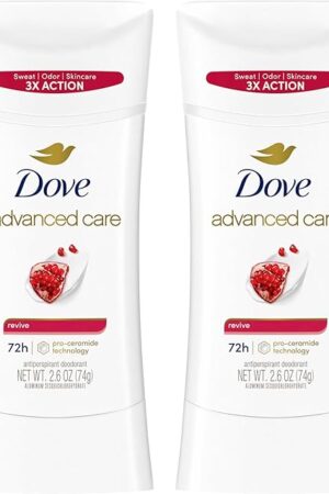 Dove Advanced Care Antiperspirant Deodorant for Women Twin Pack Revive 72 hour sweat and odor protection 26 oz