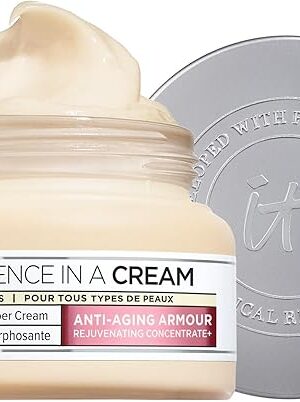 IT Cosmetics Confidence in a Cream - Hydrating & Anti Aging Face Moisturizer, Visibly Reduces Fine Lines, Wrinkles & Signs of Aging, Repairs Skin Barrier, With Squalane & Ceramides, For All Skin Types