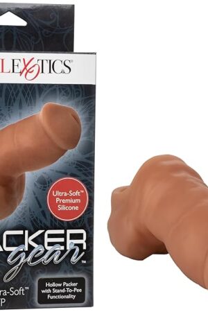 CalExotics SE-1582-30-3 Packer Gear 4""/10.25 cm Ultra-Soft" Silicone STP Packer - Brown"