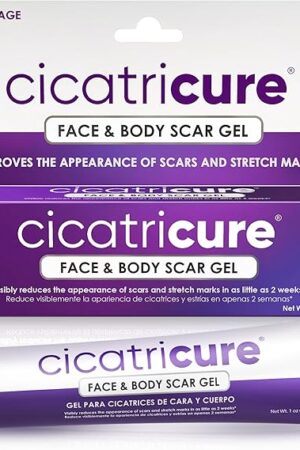 Cicatricure Advanced Scar Gel for Face & Body - Proven Results in 2 Weeks, Scar Treatment for Surgical Scars, Stretch Marks, Scars of Burns and Injuries, Acne Scar Treatment, 1 oz (28 g)