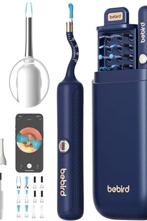 Bebird Earsight Plus R37R Ear Cleaning Camera Wax Removal Tool kit, Flexible Ear Scope Otoscope Camera Light, Visual Ear Picker Wireless Earwax Remover Tweezers for Adults & Kids