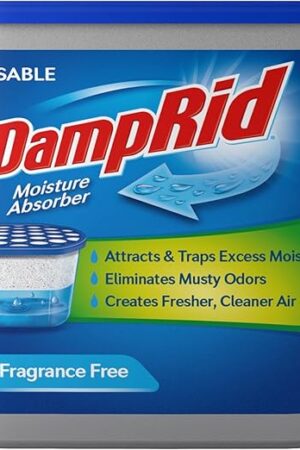 DampRid FG100 Unscented Disposable Moisture Absorber, 105-Ounce,White