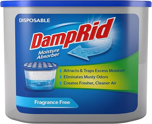 DampRid FG100 Unscented Disposable Moisture Absorber, 105-Ounce,White