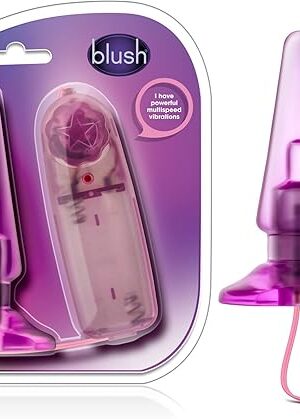 Blush B Yours Basic Pleaser 4.25" Butt Plug, Beginners Remote-Controlled Vibrating Anal Plug - Multi-Speed, Tapered, Splashproof, Body Safe PVC Adult Sex Toy Slim Plug for Women, Men, Couples - (Pink)