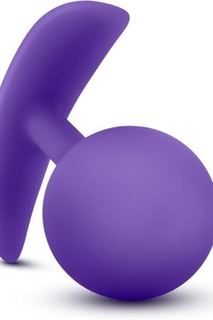 Eden Adult Sex Toy - Vibrating Silicone Anal Plug - 3.5" - Motion-Activated Butt Plug with Internal Steel Ball - Wearable Prostate Massager, Vaginal Dilator - Anal Trainer Men Women & Couples - Purple