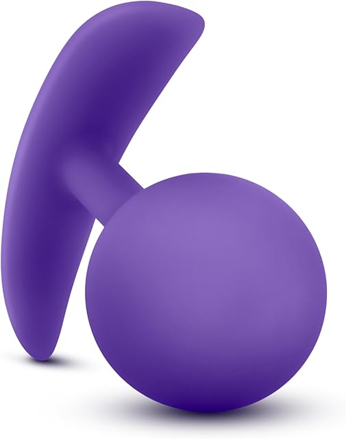 Eden Adult Sex Toy - Vibrating Silicone Anal Plug - 3.5" - Motion-Activated Butt Plug with Internal Steel Ball - Wearable Prostate Massager, Vaginal Dilator - Anal Trainer Men Women & Couples - Purple