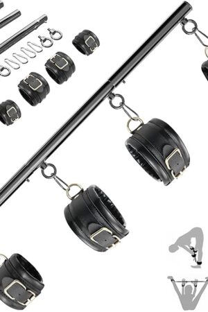 BDSM Bondage Restraints with Handcuffs Ankle Cuffs for Couples Spreader Bar Sex Toys Bondage Gear & Accessories Adjustable Bondage Kit Adult Sex Toys & Games
