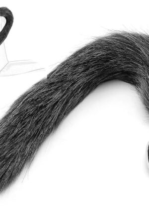 Fox Anal Plug Set Faux Anal Plug Stainless Steel with Fox Tail Fetish Fox Tail Butt Plug Erotic Buttplug Sexy Cosplay Anal Dildo Sex Toy Smooth Anus Toy Buttplug Anal Toy