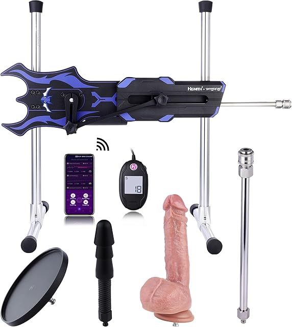 Hismith & Wildolo Sex Machine Thrusting Automatic Sex Machines with KlicLok System, Upgraded APP Control Adjustable Sex Machine, Wire-Controlled Love Machine Dildo Machine for Men Women