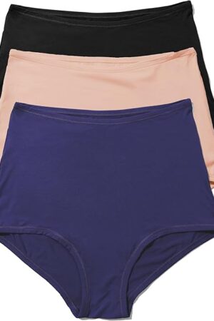 YourFit High Rise Boyshorts for Women - Comfortable Everyday Underwear 3-Pack (XS-XL) Ladies Essentials