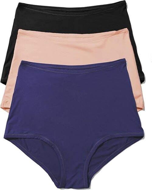 YourFit High Rise Boyshorts for Women - Comfortable Everyday Underwear 3-Pack (XS-XL) Ladies Essentials