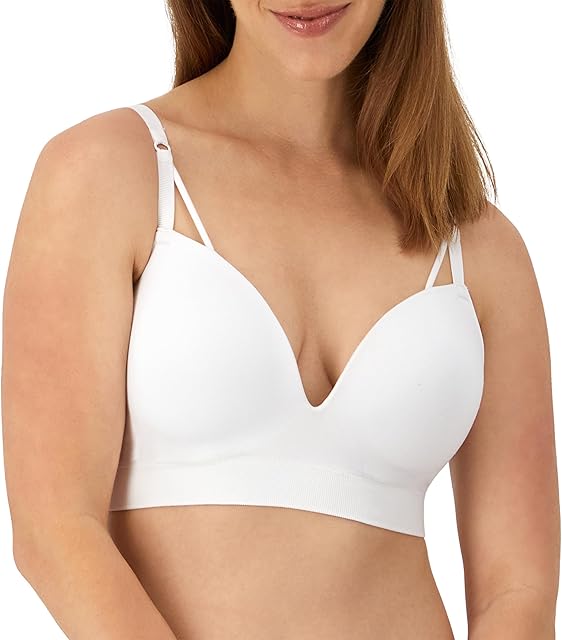 Women's M, Seamless Foam, Wireless Bra with Sweetheart Neckline