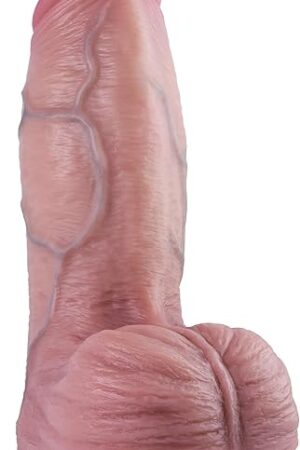 25'' Diameter Huge Thick Dildo, 85'' Realistic Silicone Dildo for G-Spot Stimulation,Dual Hardness Material Design Dildos with Strong Suction Cup for Hands-Free & Anal Play,Sex Toys for Women & Men