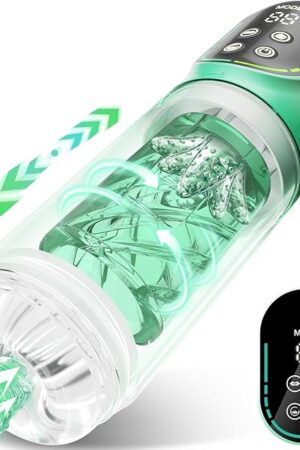 8 In 1 Automatic Male Masturbator Cup With 7 Thrusting & Rotating & Vibrating & Suction Modes & Waterproof & Ice Fire Spa Penis Pump Electric Pocket Pussy For Men Auto Penis Stroker Blowjobsex Machine