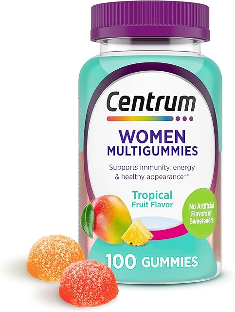 Centrum Women?s Multivitamin Gummies, Immune, Energy, Healthy Appearance Support, 100 Count, 50 Day Supply
