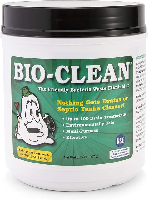Drain Septic 2# Can Cleans Drains- Septic Tanks - Grease Traps All Natural and 100% Guaranteed No Caustic Chemicals! Removes fats Oil and Grease, Completely Cleans Your System