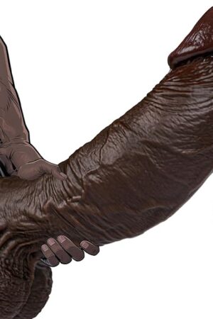 105'' Realistic Huge Thick Black Dildo - 86 Inch Girth Big Curved Dildo with Strong Suction Cup, Giant Dual Density Silicone Dildos for Anal Vagina, BBC Anal Dildos G-Spot Sex Toys for Women Men