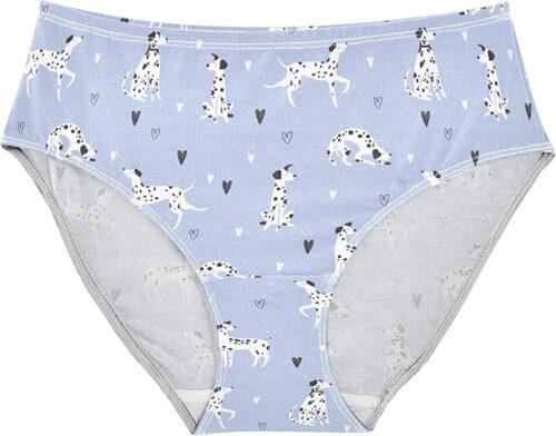 Womens Stylish Sexy Pattern Girls Underwear Soft Breathable High Waist Brief Stretchy Bikini Panties