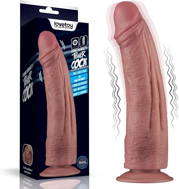 10.5" Anal Dildo Realistic Vibrating Large Butt Plug Fantasy Dildo Suction Cup with 10 Strong Vibration Modes G-Spot Adult Sex Toys for Women Men Couples Consoladores