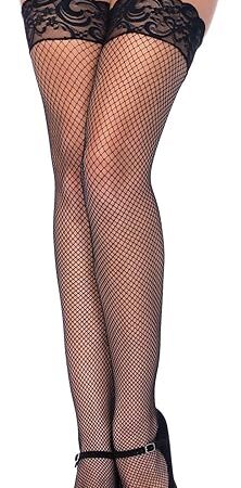 Women's Stay-up Fishnet Stockings with Backseam