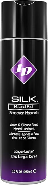 ID Lubricants Silk Personal Lubricant - Water and Silicone Based Lube, 85 Fl Oz Bottle, Assorted (SLK-08)